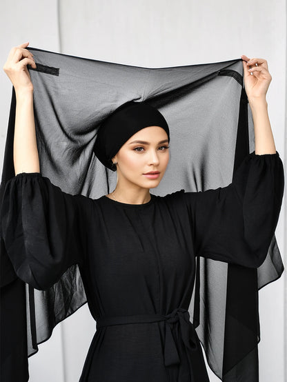 Instant Chiffon Hijab with Magnetic Buckle